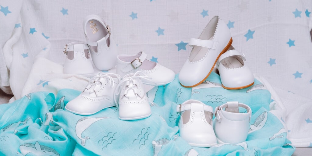 Zapatos pepitos piel blanco Biguel
