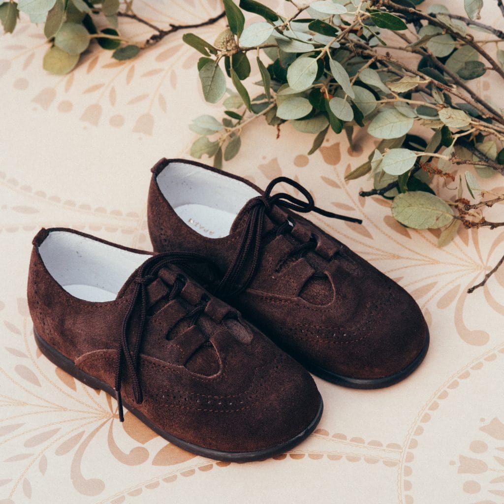 Zapato ingles serraje marron