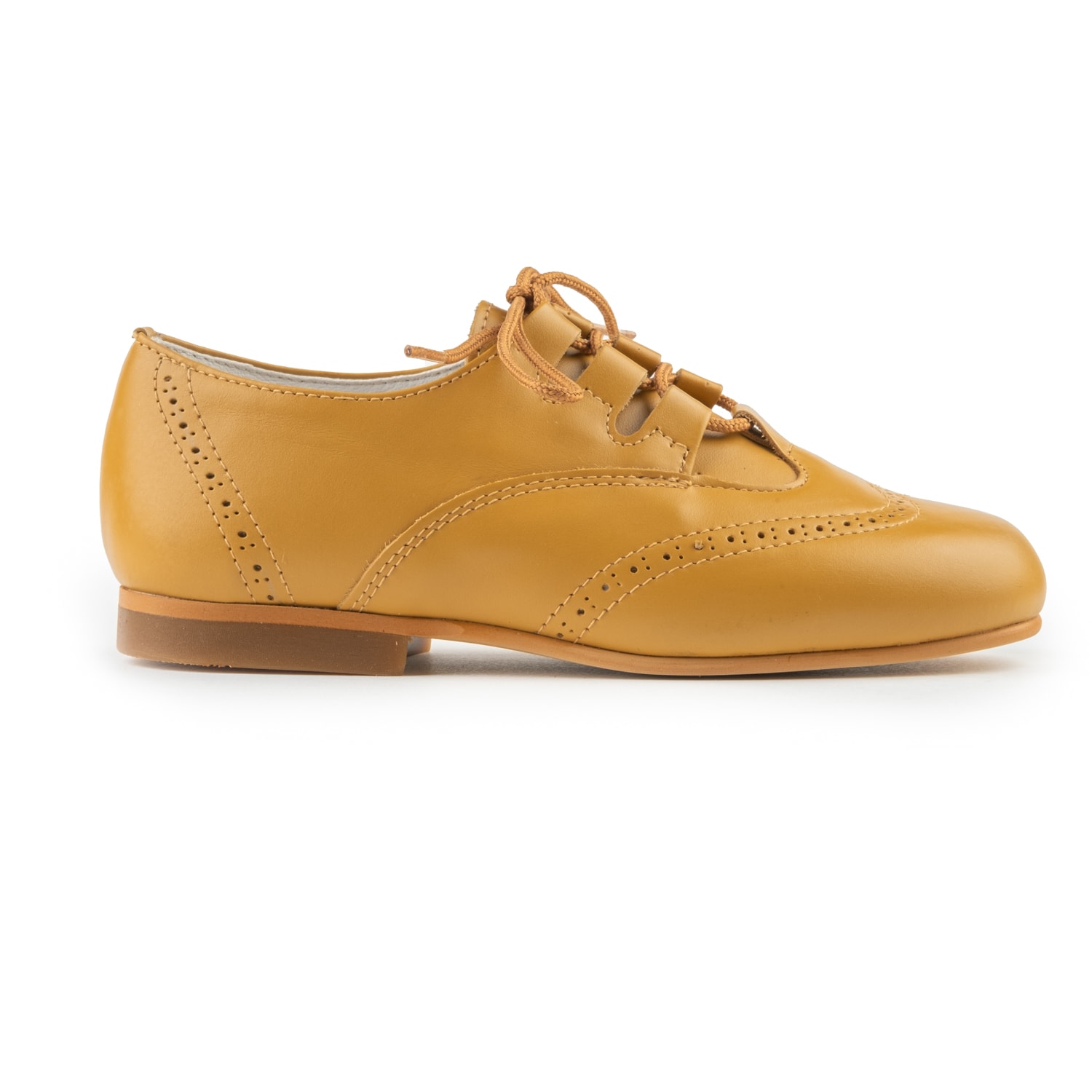 Zapatos inglesitos piel camel Biguel