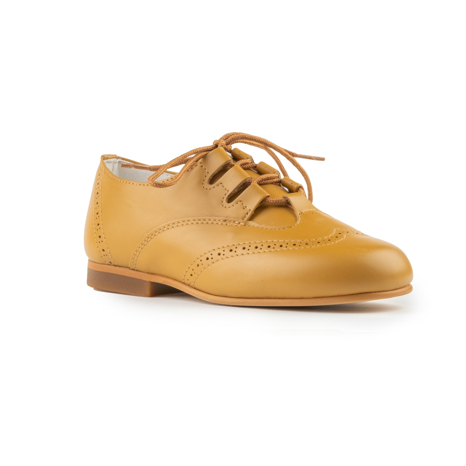 Zapatos inglesitos piel camel Biguel