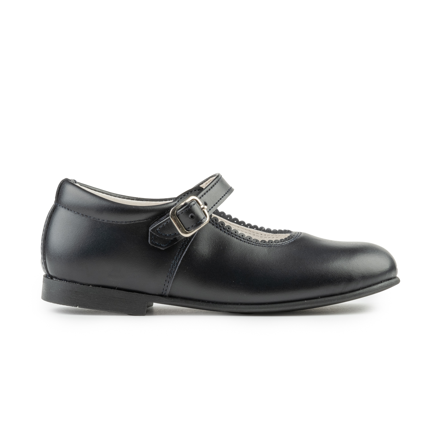 Zapatos Niña Merceditas Piel Azul Marino
