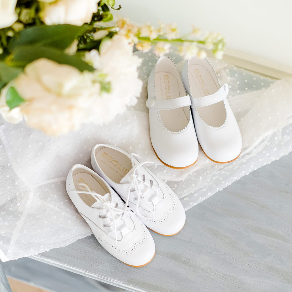 Zapatos Niña Francesita piel Blanco Biguel