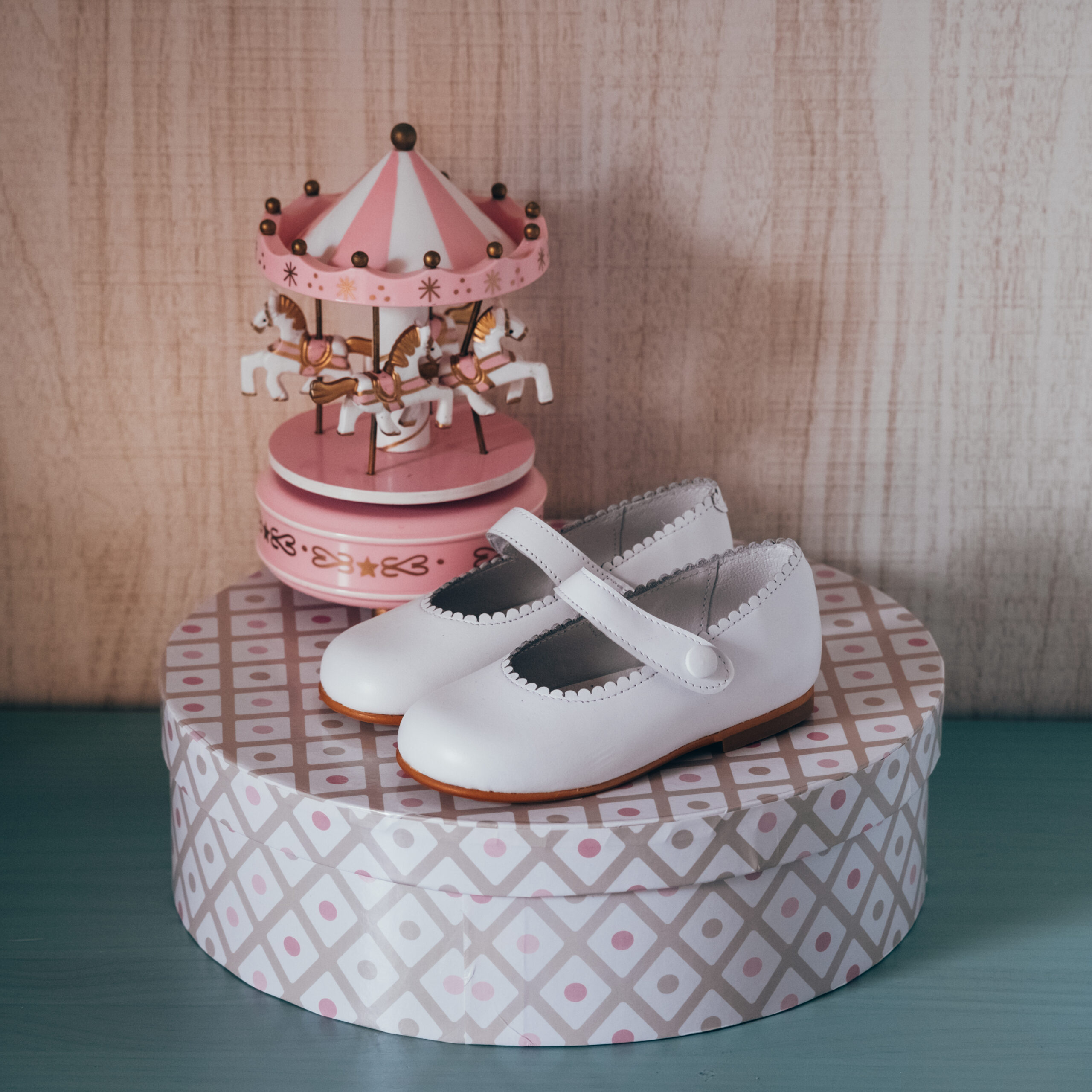 Zapatos Niña Francesita piel Blanco Biguel